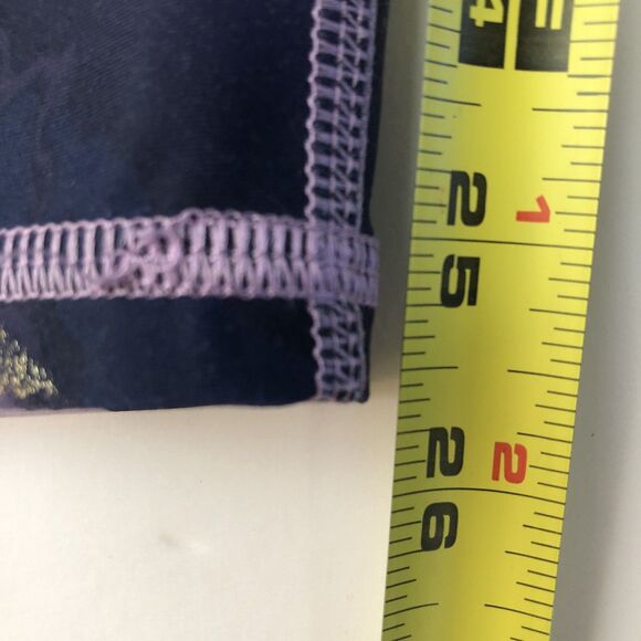 Old Navy Active Girls High Rise Powersoft Purple Pink Gold Marble Large 10/12 - Picture 9 of 13